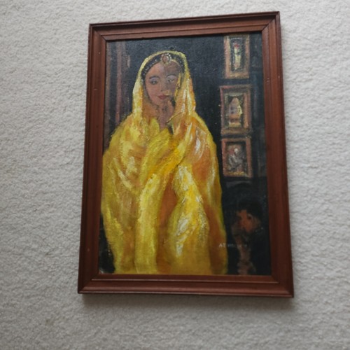 Indian lady painting - lady,