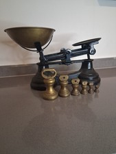 Vintage Librasco Scales with A Set of Brass Weights Made In England