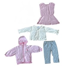 ?9-12m ?Girls Bundle x4,hoodie, cardigan, dress, leggings ?