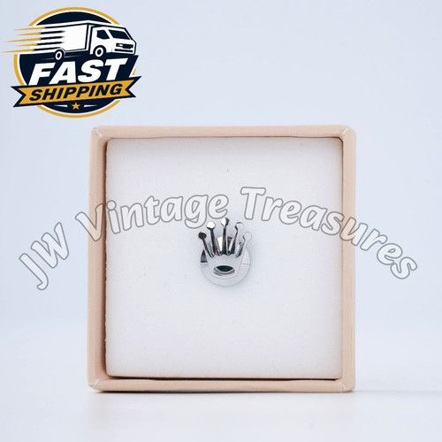 Rolex pin brooch steel silver - brooch,