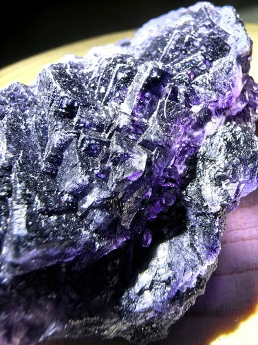 Stunning raw purple - purple, fluorite