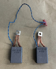 Carbon brush blocks joined.   A92-012C A120  33.5mm x 24.5mm x 16mm