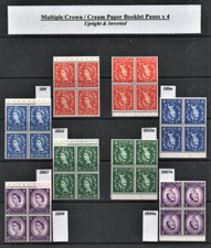 Wilding Booklet Panes Crowns /