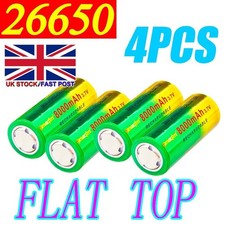 2-4x 26650 Batteries 3.7V