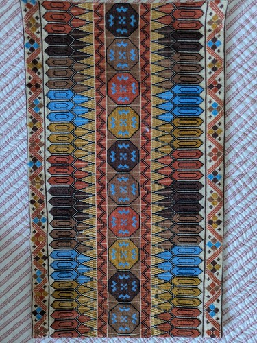 Vintage needle point tapestry - vintage,