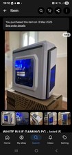 White blue gaming intel - blue, pc