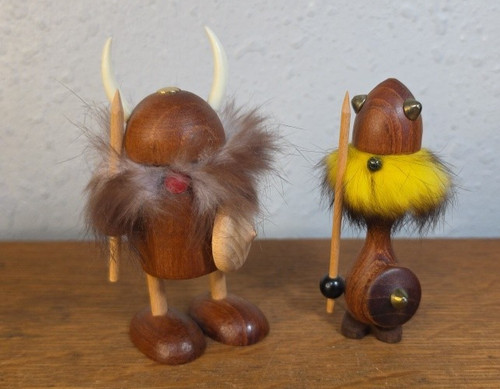 Vintage danish viking wooden - danish,