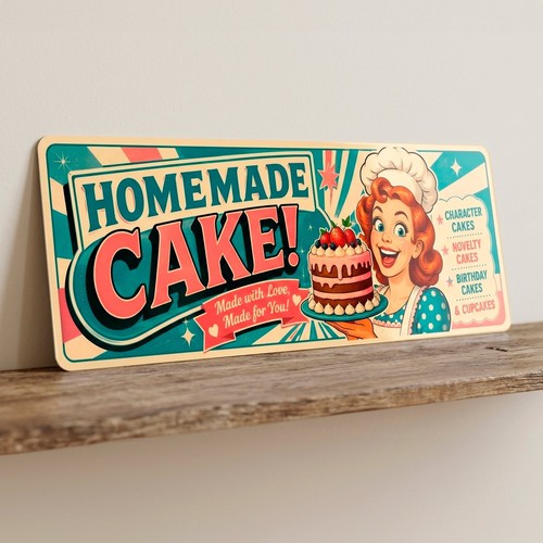 Homemade cake metal - homemade,