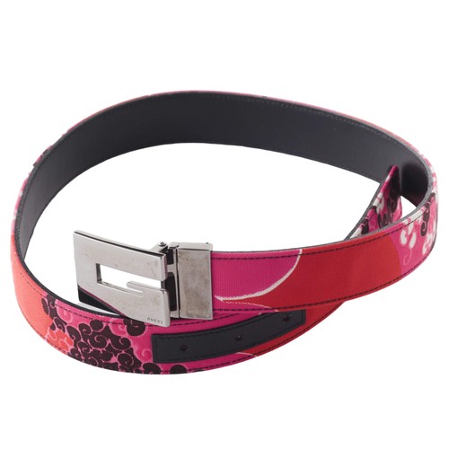 Gucci canvas pink belt - gucci,