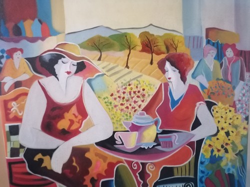 Contemporary acrylic painting - contemporary,