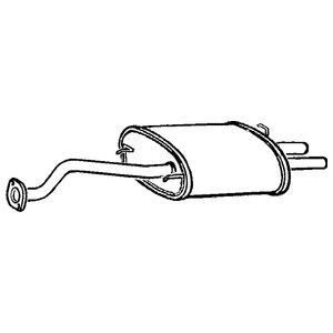 Klarius rear exhaust tail - rear,