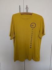 Nike Livestrong Men’s Dri-FIT Running Shirt – Size Large – Yellow