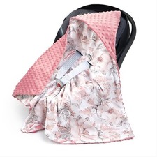 Baby girl car - seat, blanket