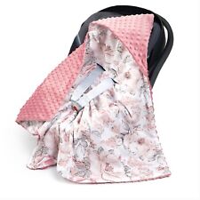 BABY GIRL CAR SEAT  BLANKET