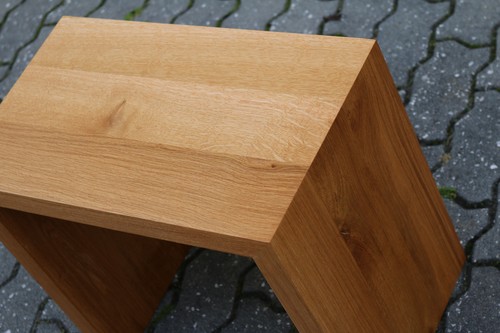 Designer stool oak - stool, wood