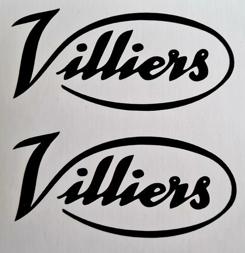 Villiers tank logo decal - , pair