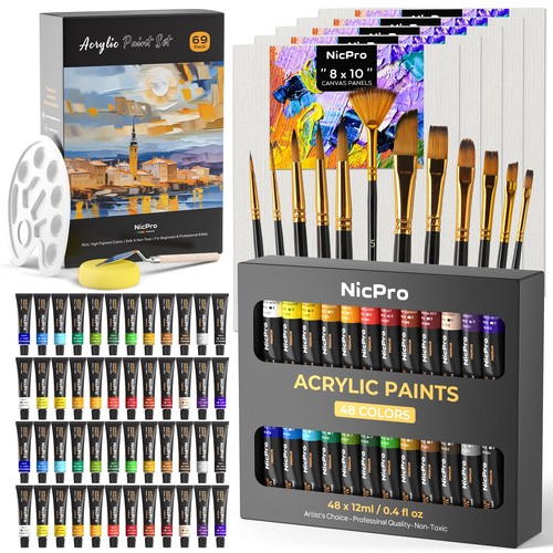 Nicpro acrylic paint canvas - nicpro,