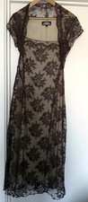 Nancy Mac Brown Lace Dress