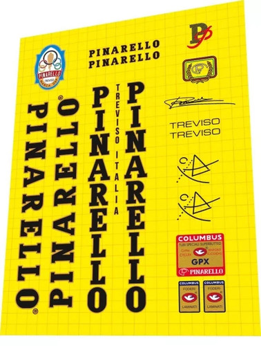 Pinarello treviso frame decal - treviso,