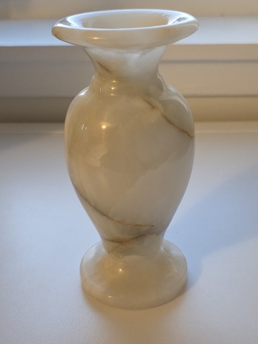 Hand carved onyx vase - a, with
