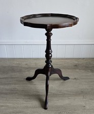 Vintage Wine Table - Antique Side Table Tripod - Plant Stand