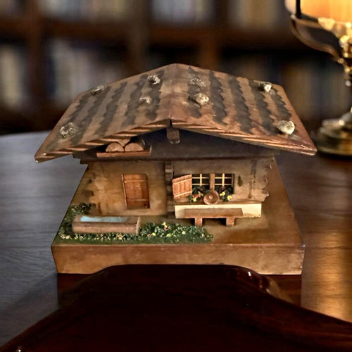 Vintage swiss chalet wooden - swiss,
