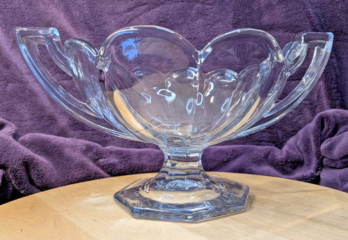 Davidson clear glass footed