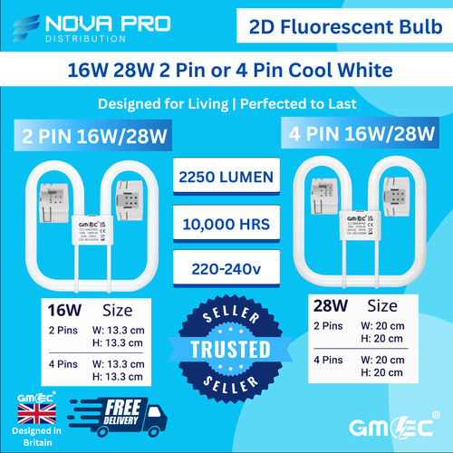 Fluorescent bulb 16w - 2d,