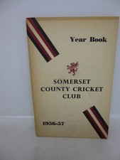 SOMERSET COUNTY CRICKET CLUB HANDBOOK 1956-57. VERY GOOD  PLUS  CONDITION.