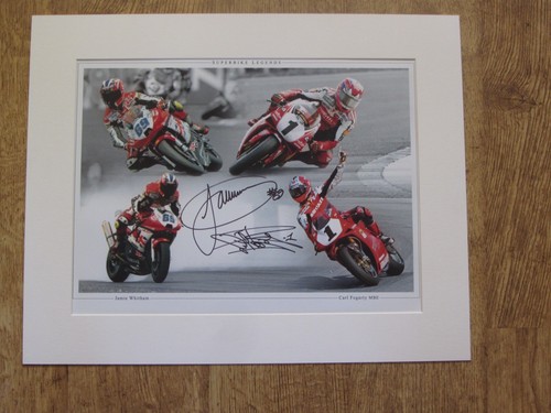 Signed carl fogarty and james - signed,