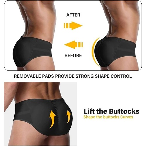 Men padded underwear butt - padded,