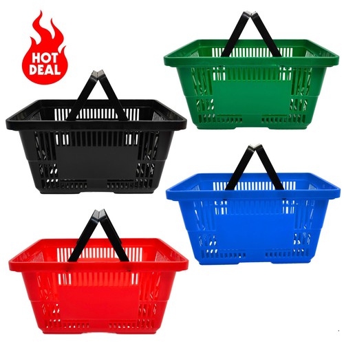 New plastic shopping basket - plastic,