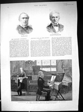 Old Conference Professional Musicians Hipkins Piano 1885 Walter Times Victorian