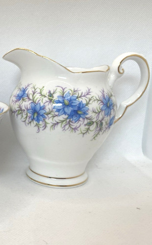 Tuscan blue floral - floral, jug