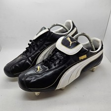 Puma King Esito Leather Football Boots 103 UK Size 10 Studs Classic Vintage VGC