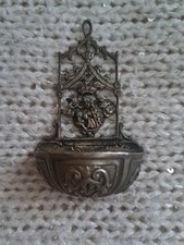 Baptismal Font Virgin and Cherubs Silver & hallmark On Back 