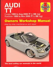 AUDI TT MK1 1.8T COUPE,CONVERTIBLE,ROADSTER,QUATTRO,2WD HAYNES MANUAL 1999-2006