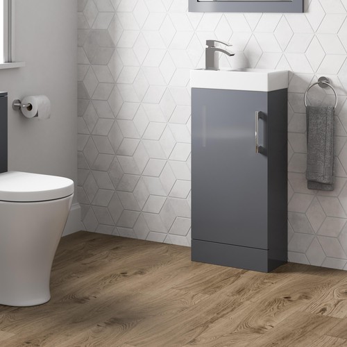 Grey gloss freestanding - grey,