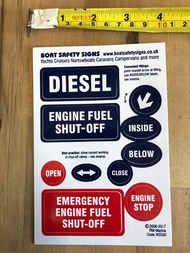Boat safety scheme - boat, sticker