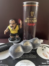 Guinness Advertising Juggling Balls, Mouth organ & Stretch Referee VGC Mancave