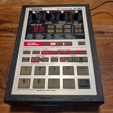 Boss Dr. Sample SP-303 Sampler with AC Adapter SmartMedia Card CD Vintage from J