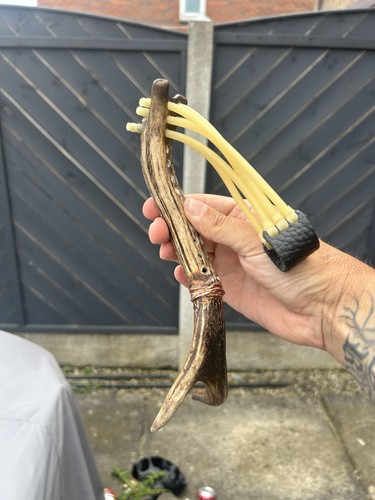 Hand carved stag horn - hand, antler
