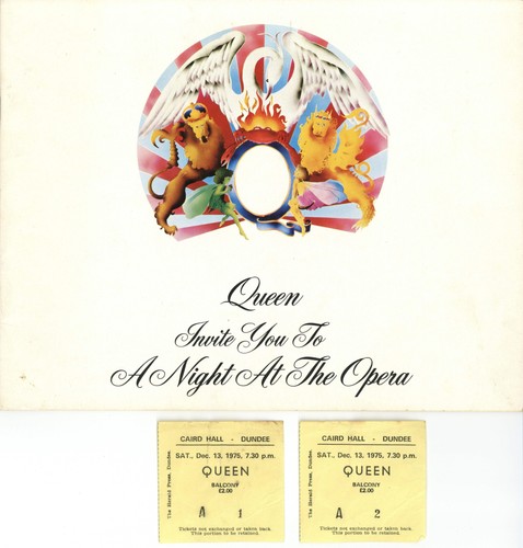 Queen tour programme and - queen,