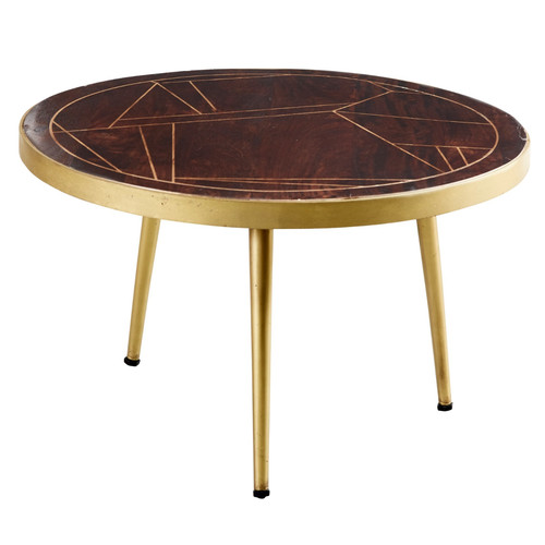 Round coffee table solid - table, wood