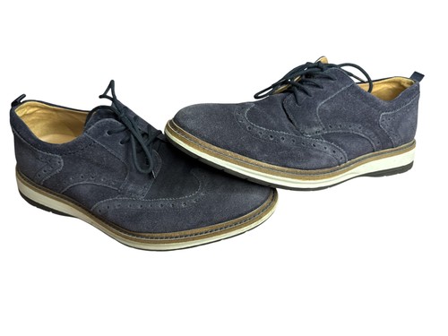Clarks suede wingtip shoes - clarks,