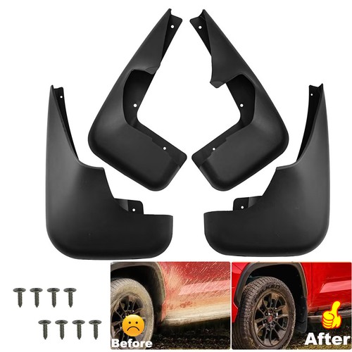 4pcs black front rear molded - &,