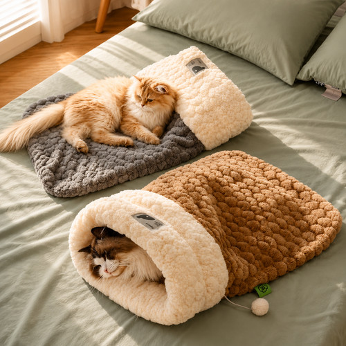 Cat cave bed plush - cat,