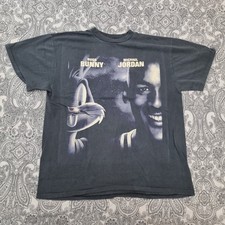 Vintage Space Jam shirt XL Movie Reprint Michael Jordan Bugs Bunny TV Show Film