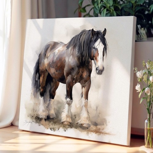 Shire horse gestural art - horse,