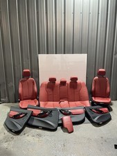 BMW F30 3 Series Complete Red Leather Interior Seat. Red Seats 